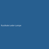 Rustikale Leder-Lampe